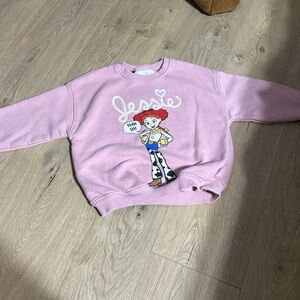Zara Pink Jessie Graphic Sweatshirt